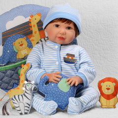 Bebe Reborn Menino Noah - Paradise Galleries 55 cm Corpo de Pano