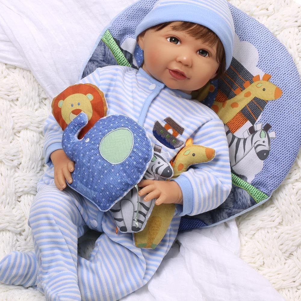 Bebe Reborn Menino Noah - Paradise Galleries 55 cm Corpo de Pano