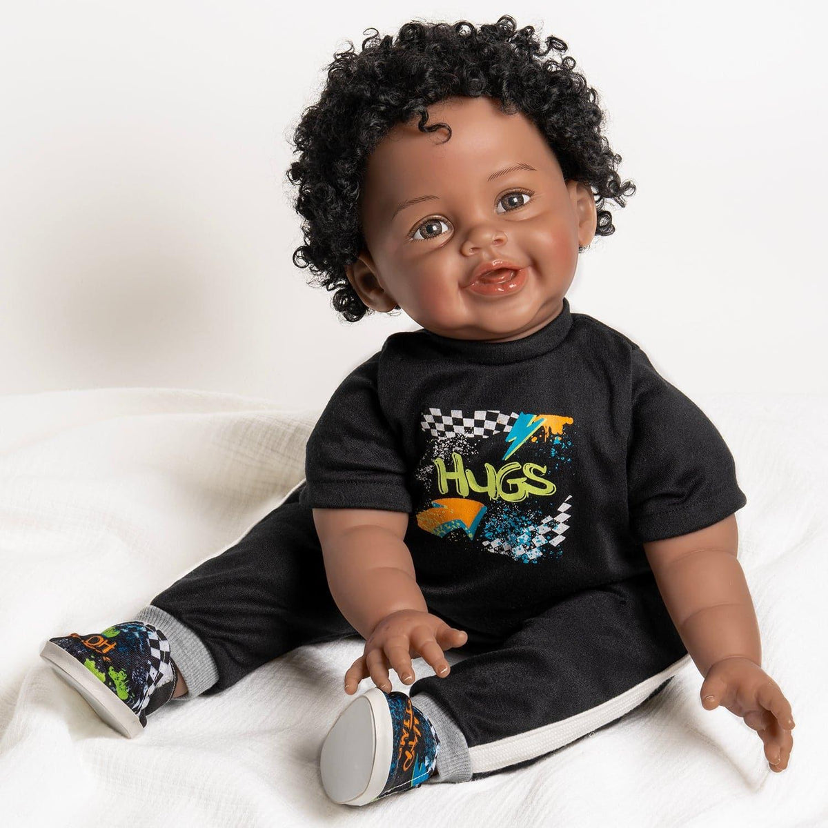 Paradise Galleries African Black Baby Doll - OH BABY! - 22 inches