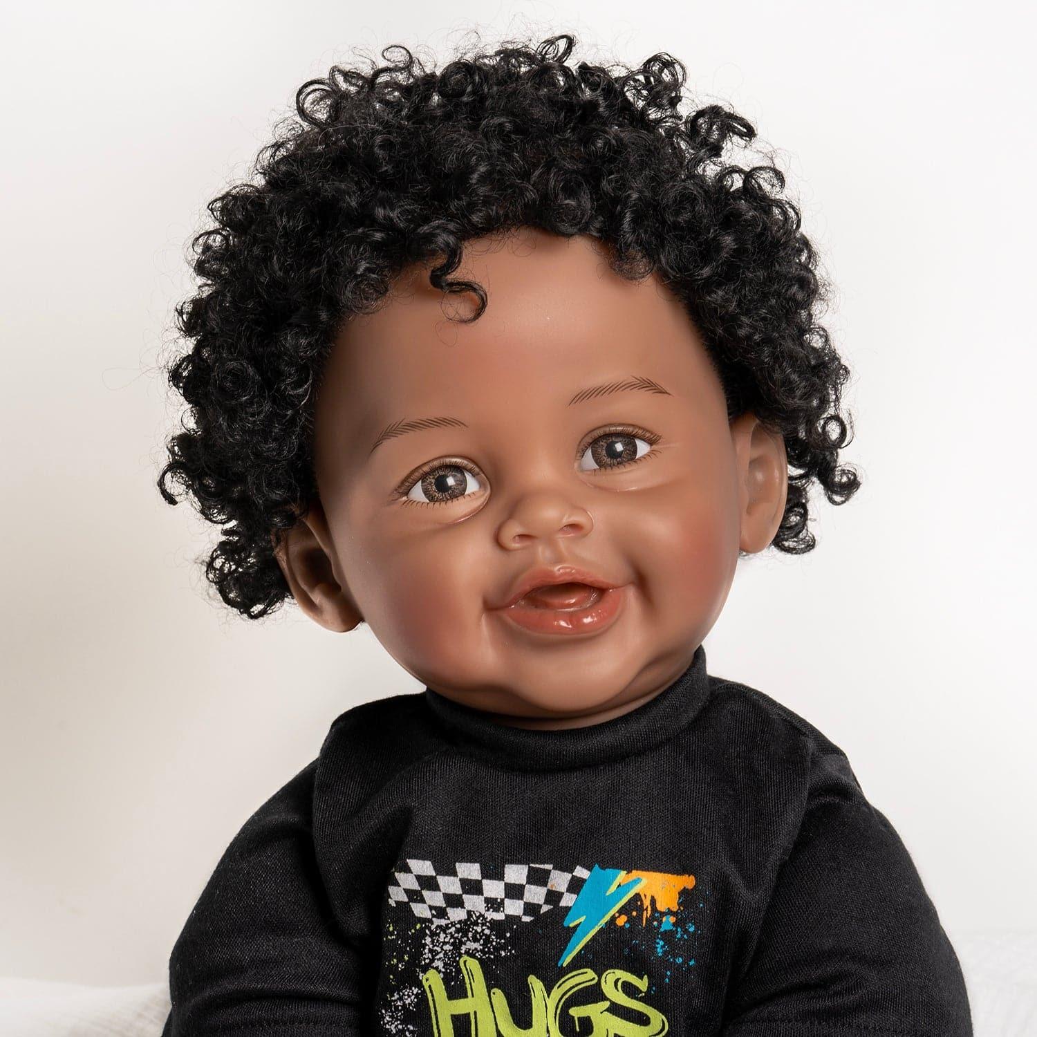 Black baby dolls with long hair online