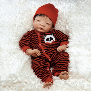 Asian Twin Baby Dolls Set, Panda Twins Set - 17 inch Soft Vinyl, Paradise Galleries Asian Reborns