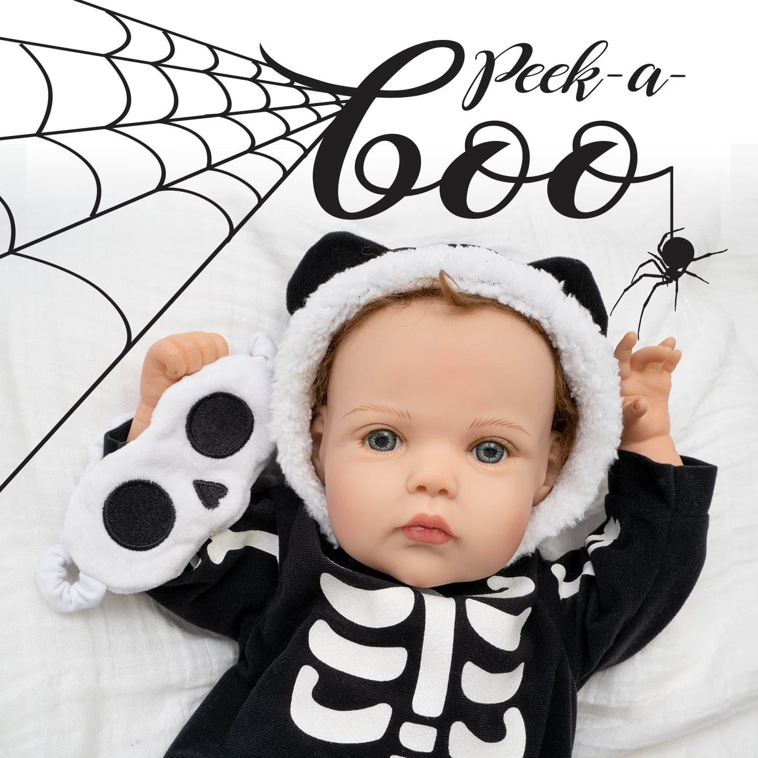 Paradise Galleries Halloween Reborn Toddler Baby Doll Peek-A-Boo