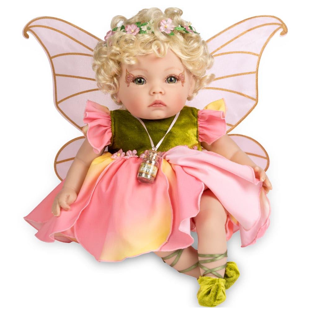 Petal Pixie - Reborn Fairy Baby Doll - 16 inches - Paradise Galleries