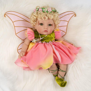 Petal Pixie - Reborn Fairy Baby Doll - 16 inches - Paradise Galleries