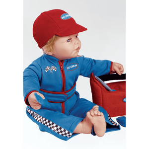 Realistic Baby Boy Doll, Pit Crew, 19 inch in GentleTouch Vinyl