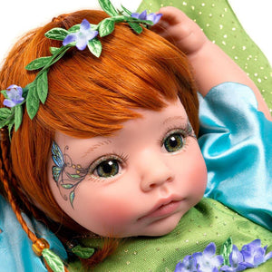 Pixie Girl, Red Haired Mystical Reborn Toddler, 19 inch Fairy Doll - Paradise Galleries