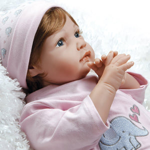 Real Looking Girl Baby Doll, Precious Peanut, Soft Vinyl, 21 inch Paradise Galleries Reborn