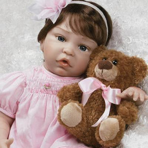 Paradise Galleries Silicone Toddler Doll Pretty in Pink, 20 inch