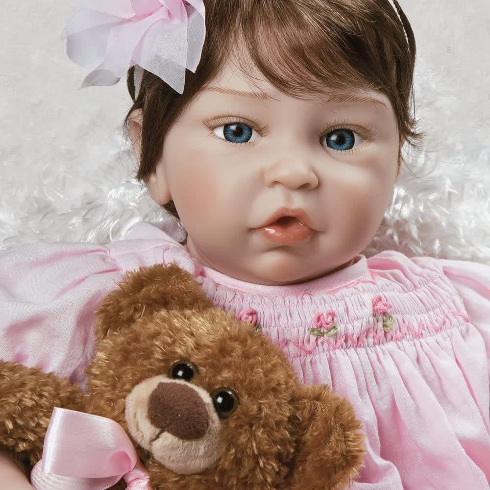 Paradise Galleries Silicone Toddler Doll Pretty in Pink, 20 inch