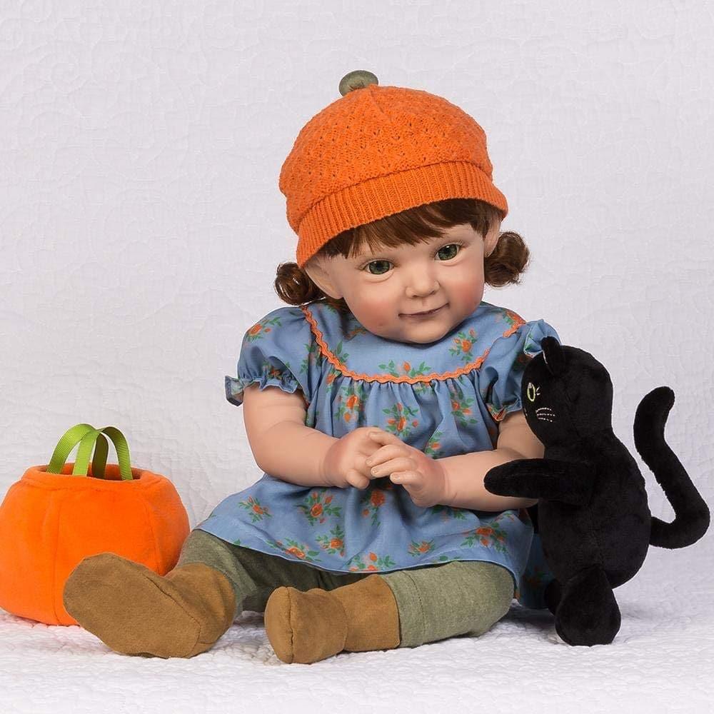 Paradise Galleries Reborn Toddler Pumpkin Spice Fall-Themed Outfit