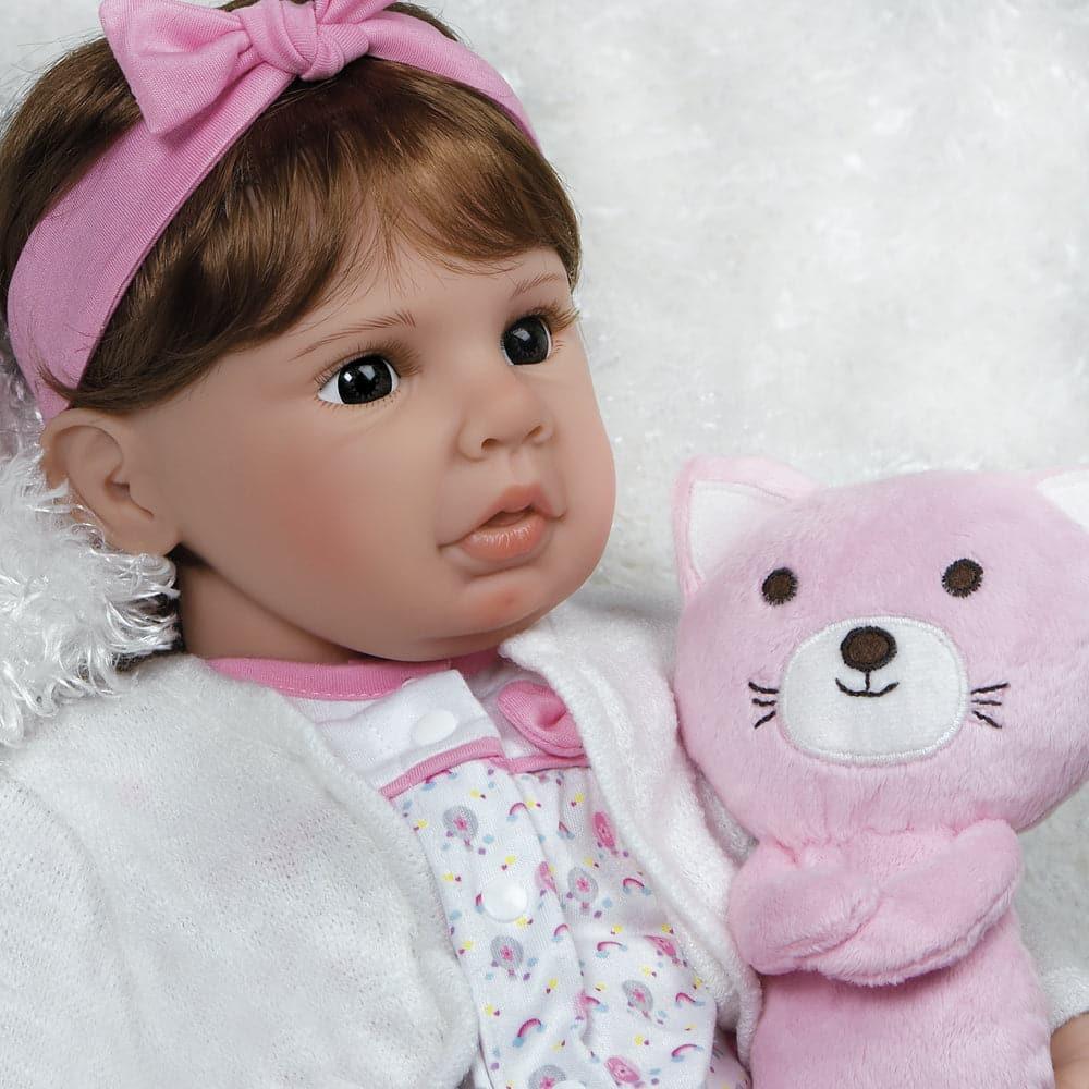 Reborn Toddler, Purrfectly Pink, GentleTouch Vinyl, 22 inch Paradise Galleries