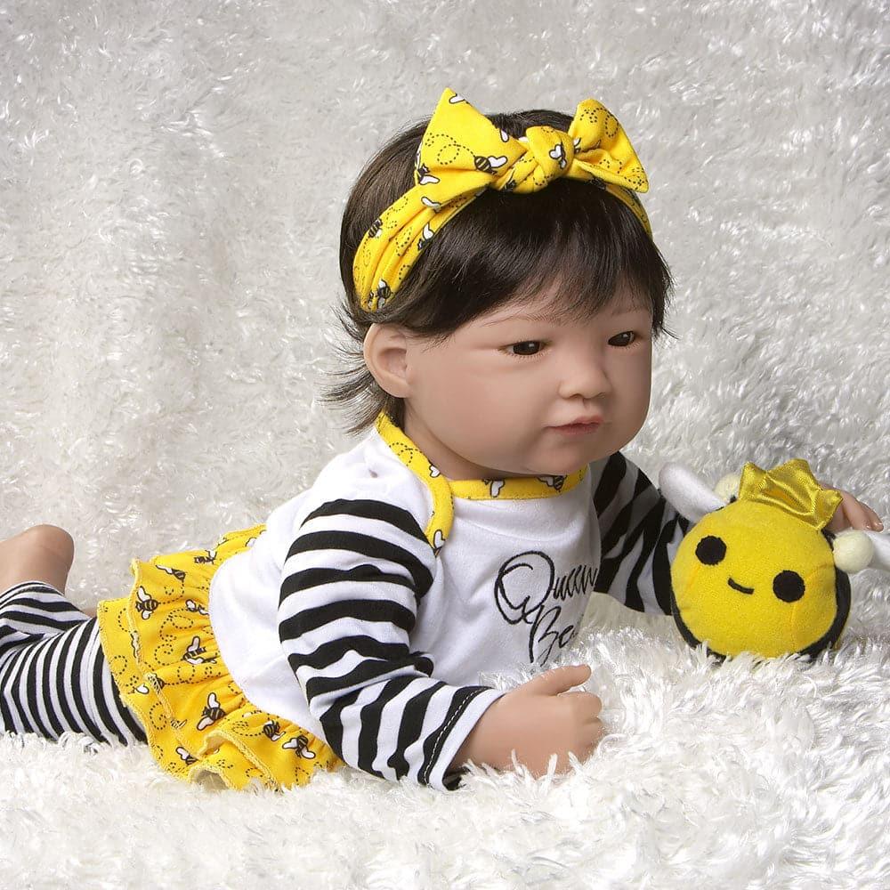 Asian Reborn Like Toddler Queen Bee, 20" Vinyl Doll Paradise Galleries