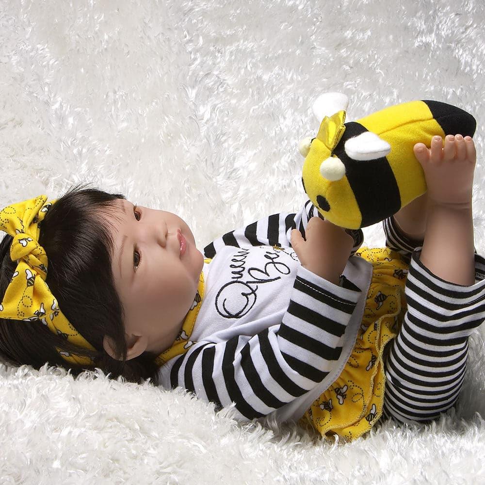 Asian Reborn Like Toddler Queen Bee, 20" Vinyl Doll Paradise Galleries