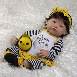 Asian Reborn Like Toddler Queen Bee, 20" Vinyl Doll Paradise Galleries