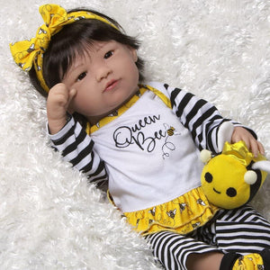 Asian Reborn Like Toddler Queen Bee, 20" Vinyl Doll Paradise Galleries