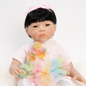 Paradise Galleries Asian Reborn Toddler Doll - Rainbow Ballerina - 19 inches