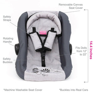 Baby Doll Accessory - Paradise Galleries Car Seat fits up to 22" dolls  