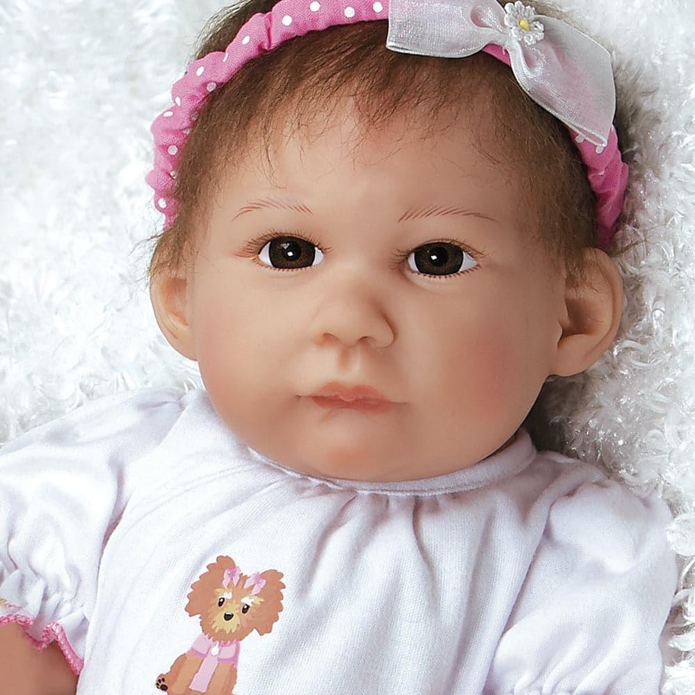 Girl Baby Doll That Looks Real, Ruff Ruff Riley, GentleTouch Vinyl, 20 inch Paradise Galleries