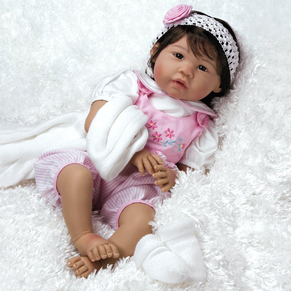 Real Looking Asian Baby Doll, Japanese Baby Sakura, 22 inch Paradise Galleries Reborn