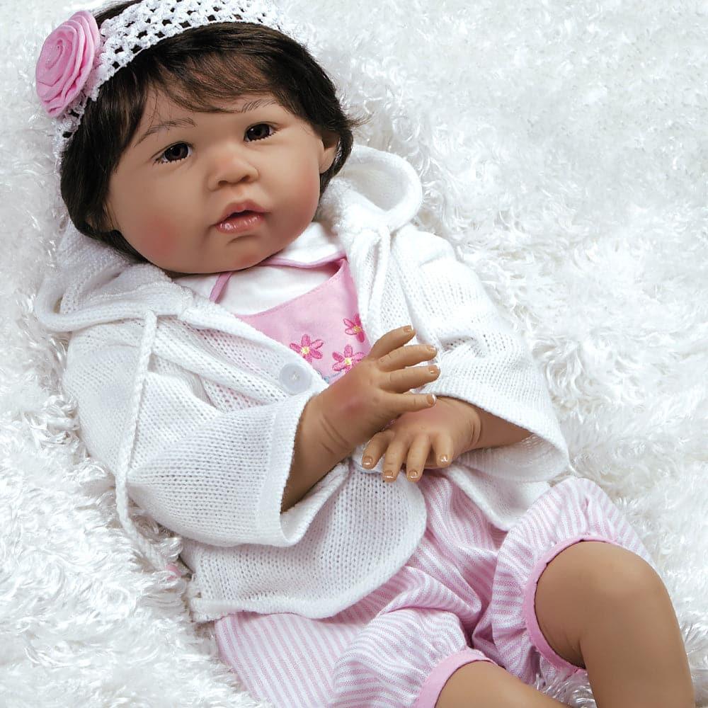 Real Looking Asian Baby Doll, Japanese Baby Sakura, 22 inch Paradise Galleries Reborn