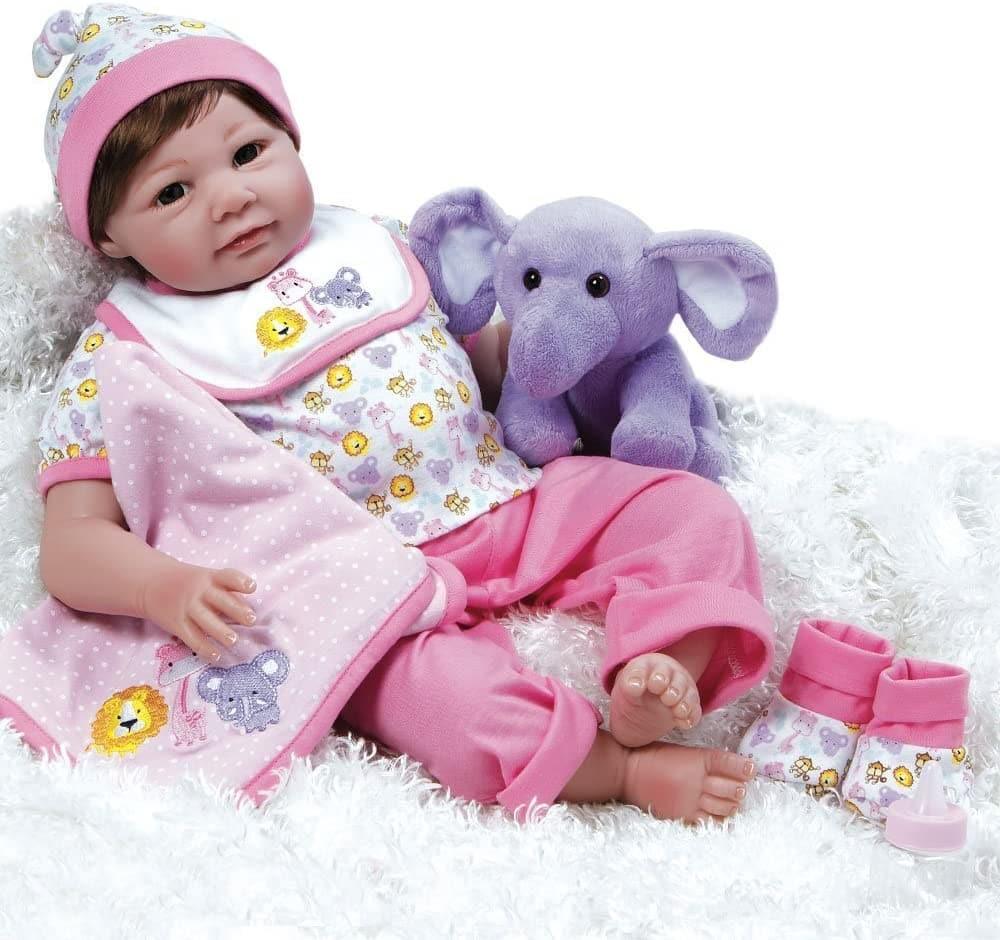 Paradise Galleries Realistic Baby Doll Sarah Safari - 21 inch Girl