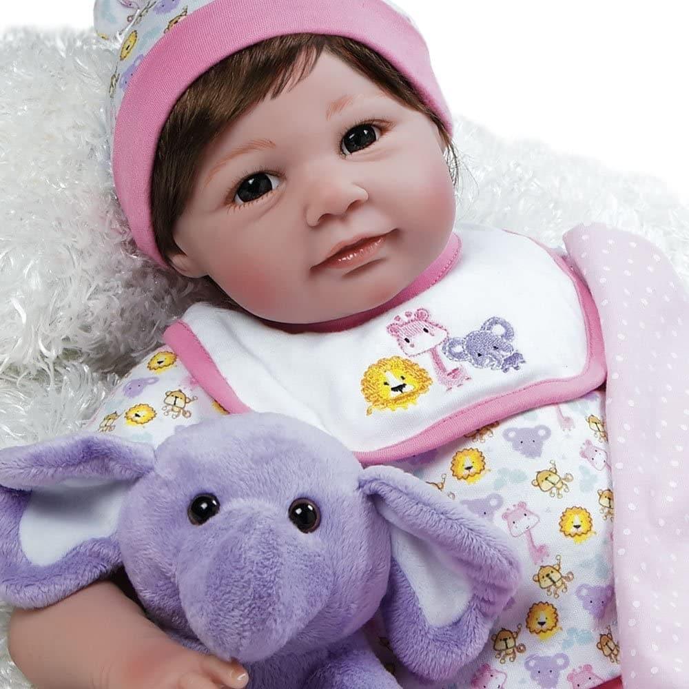 Paradise Galleries Realistic Baby Doll Sarah Safari - 21 inch Girl