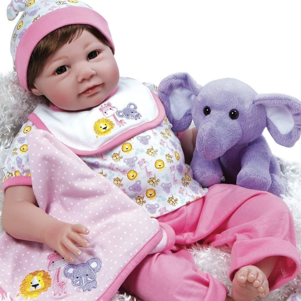 Paradise Galleries Realistic Baby Doll Sarah Safari - 21 inch Girl