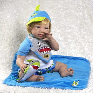 Sharkey - Realistic Toddler Boy Baby Doll 20 inch - Paradise Galleries