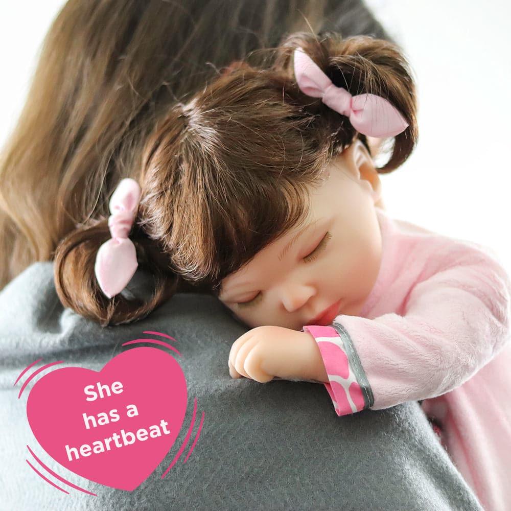 Paradise Galleries Reborn Doll w/ Heartbeat - Sleeping Tall Dreams