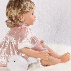 Paradise Galleries Baby Doll That Looks Real - 18 inch Snow Bird