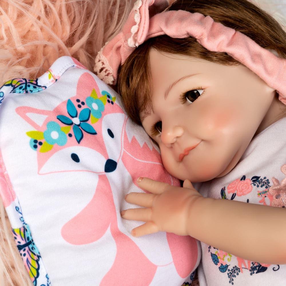 Silicone Reborn Toddler Doll w/ Magnetic Pacifier - Paradise Galleries