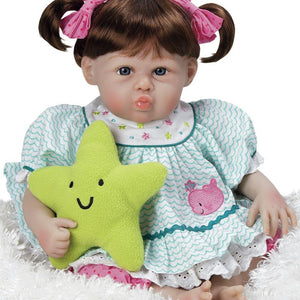 Lifelike Girl Baby Doll Star Kisses, Silicone Vinyl, 20 inch Paradise Galleries Reborn