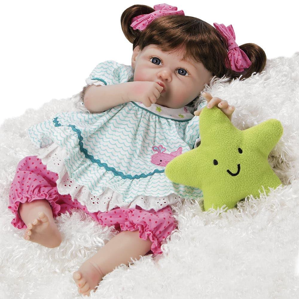 Lifelike Girl Baby Doll Star Kisses, Silicone Vinyl, 20 inch Paradise Galleries Reborn