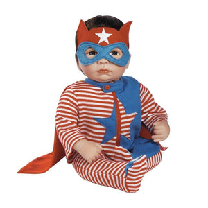 Super Hero Doll, Baby Boy Doll, 19" GentleTouch Vinyl, Weighted Body