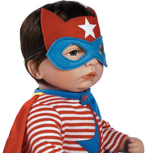 Super Hero Doll, Baby Boy Doll, 19" GentleTouch Vinyl, Weighted Body