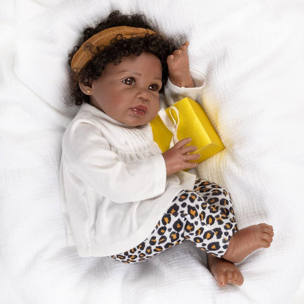 Paradise Galleries Black Baby Doll That Looks Real, Surprise & Delight