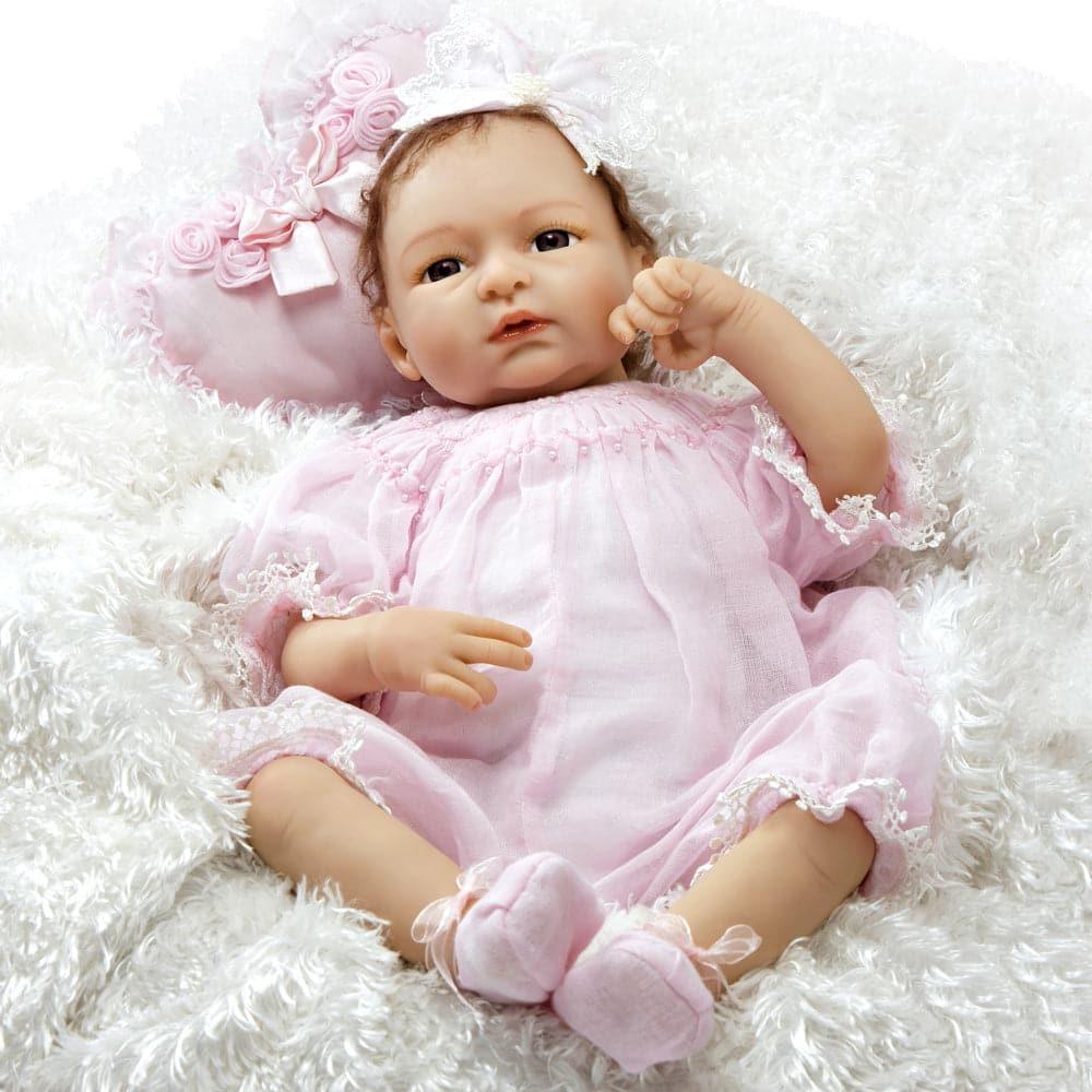 Realistic Baby Doll, Sweet Caroline, 21 inch Weighted Baby in Vinyl