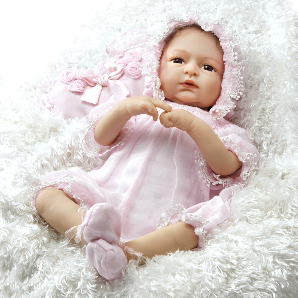 Realistic Baby Doll, Sweet Caroline, 21 inch Weighted Baby in Vinyl