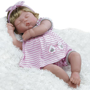 Realistic Lifelike Baby Doll - Sweet Chickie, 19 inch GentleTouch Vinyl | Weighted Body