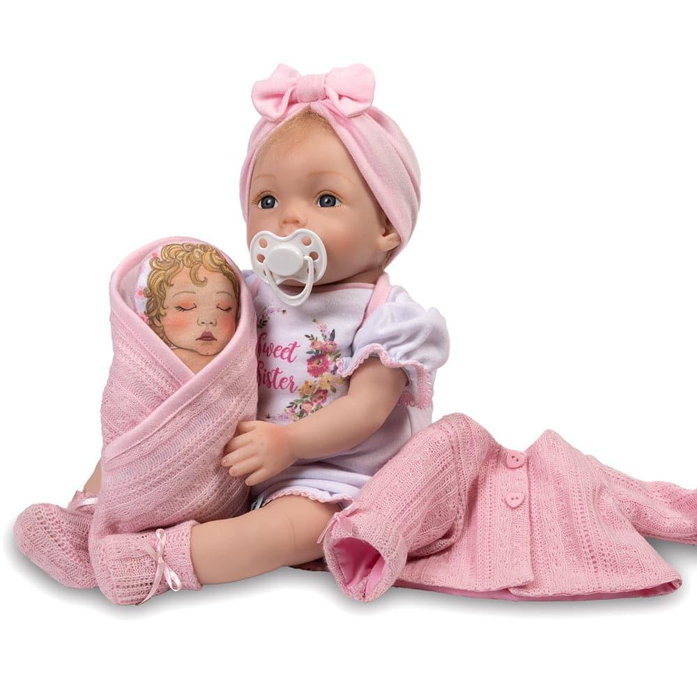 Paradise Galleries Reborn Doll Sweet Sister with Magnetic Pacifier