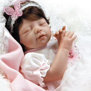 Baby Doll that Looks Real, Sweet Slumber Vanessa, 21 inch in GentleTouch Vinyl