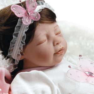 Baby Doll that Looks Real, Sweet Slumber Vanessa, 21 inch in GentleTouch Vinyl