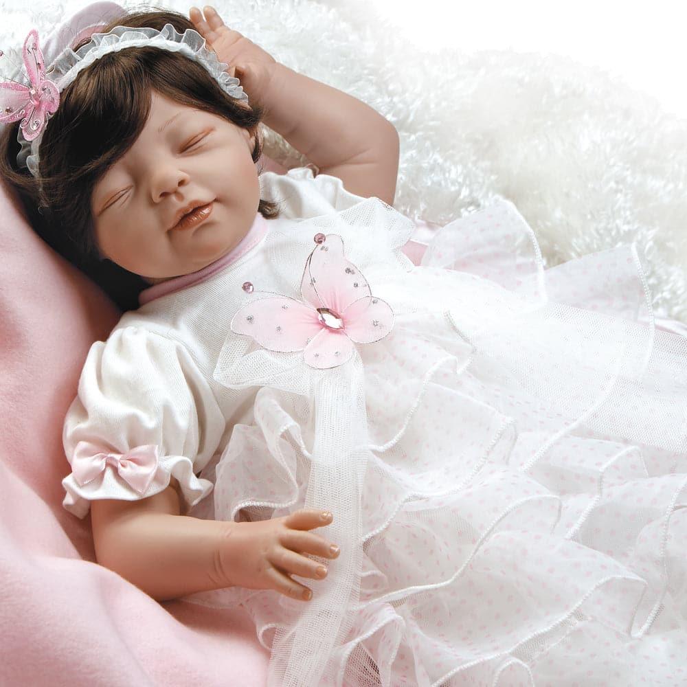 Baby Doll that Looks Real, Sweet Slumber Vanessa, 21 inch in GentleTouch Vinyl