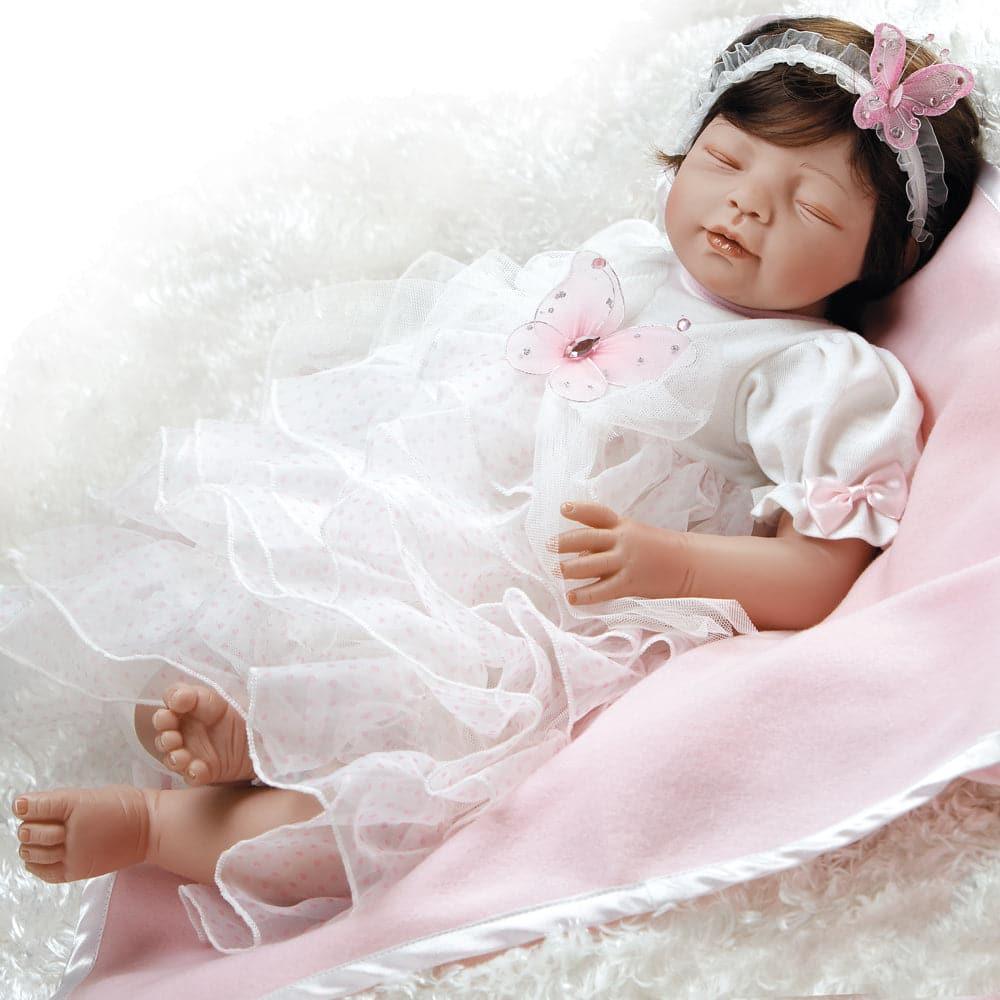 Baby Doll that Looks Real, Sweet Slumber Vanessa, 21 inch in GentleTouch Vinyl