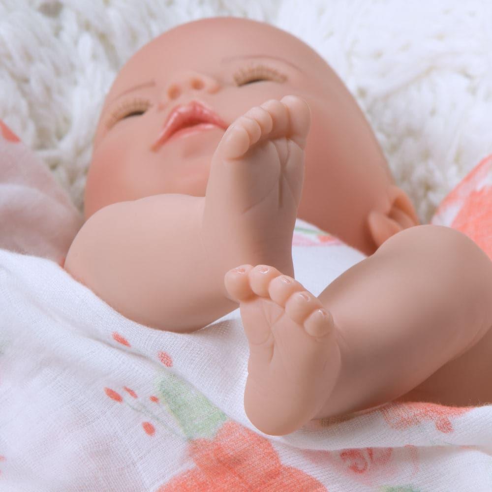 Reborn Preemie Baby Doll 16" Swaddlers: Peach Blossom - Paradise Galleries 