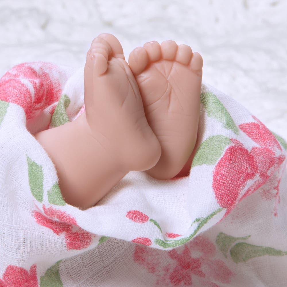 Reborn Newborn Baby Doll 16" Swaddlers: Rose Petal - Paradise Galleries