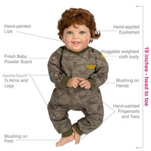 Paradise Galleries Realistic Toddler Doll-The Adventure Begins