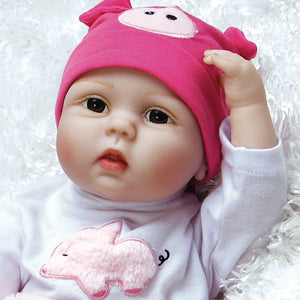 Real Looking Girl Baby Doll This Little Piggy, Silicone Vinyl Paradise Galleries Reborn