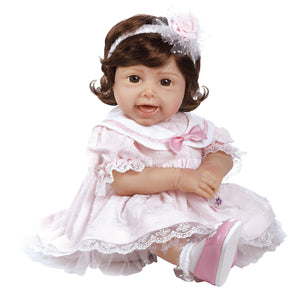 Tickled Pink, 20 inch Giggling Baby Doll in Silicone-like Flex-Touch Vinyl, Weighted