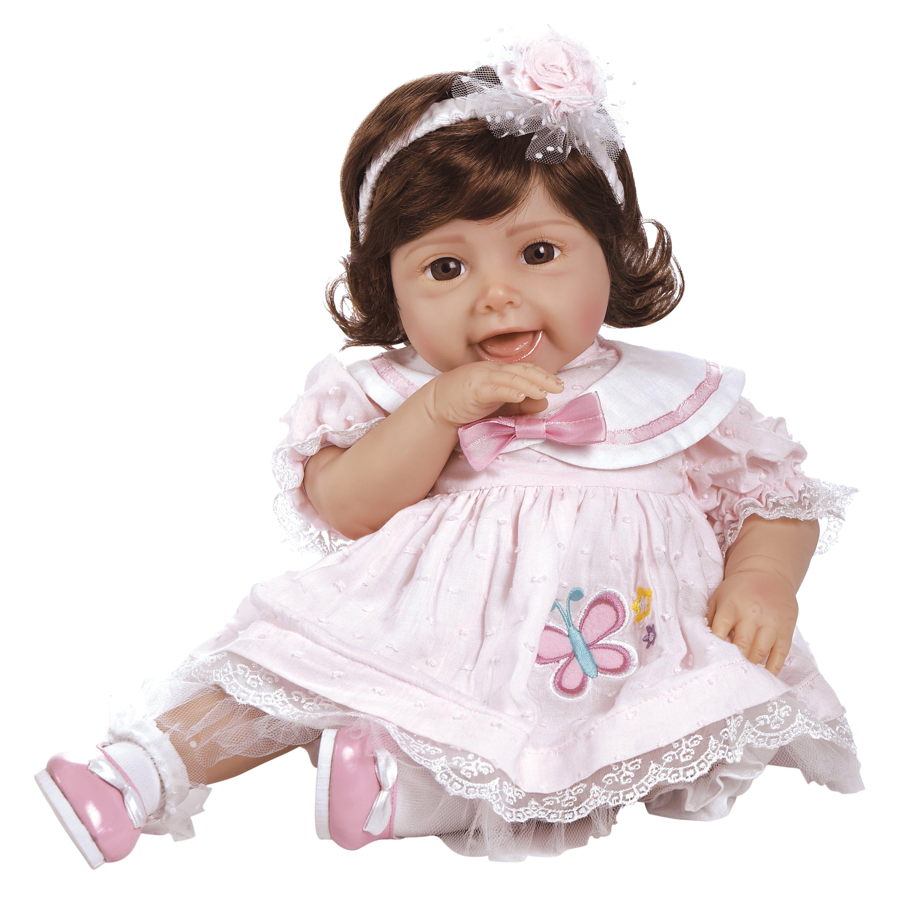 Tickled Pink, 20 inch Giggling Baby Doll in Silicone-like Flex-Touch Vinyl, Weighted